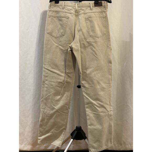 L.L. Bean Men's Size 36 x 32 Classic Fit Fleece Lined Denim Blue Jeans - Picture 2 of 4